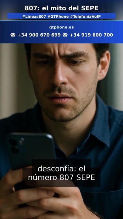 ¿Por qué no existe el número 807 SEPE? - Explicación (en 1 minuto)