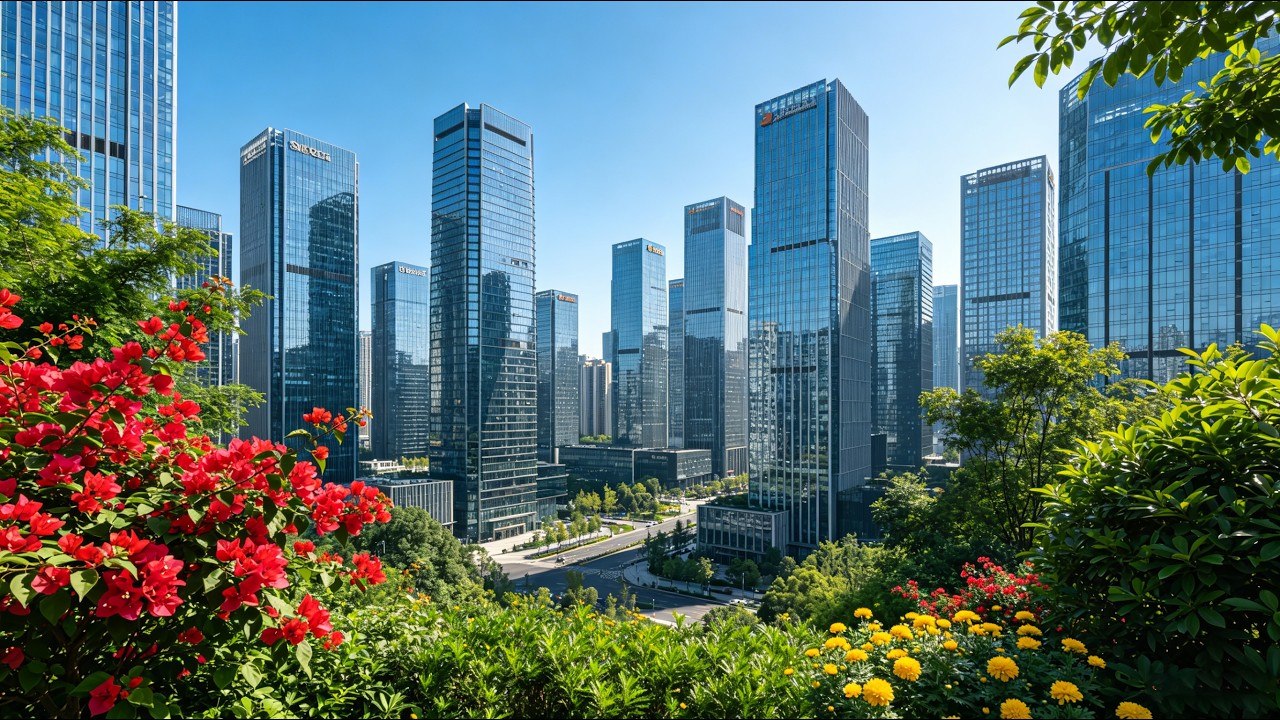 Chengdu, China | Nothing like you expected! 4K HDR walking tour inside forest-wrapped CBD