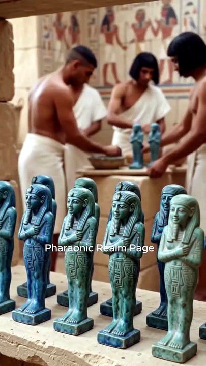 Preparing the king’s servants for the afterlife (Ushabti statues)