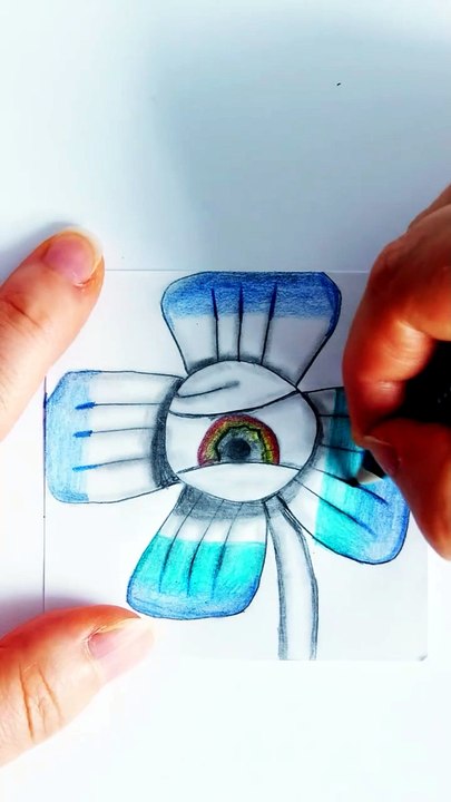 Coloring a surreal plant ☘️ Satisfying Colored Pencil Art! #