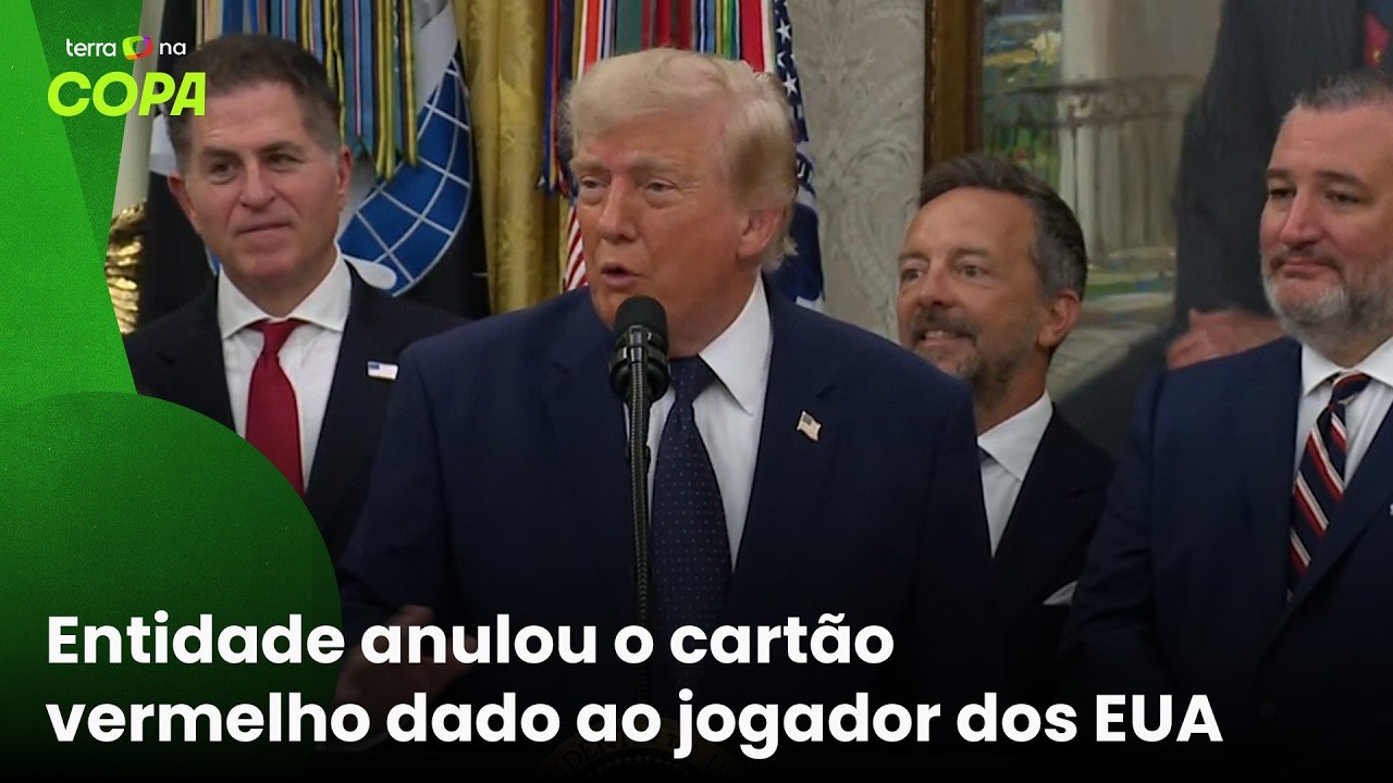 Trump admite que falou de cartão vermelho com a Fifa e critica Raphael Claus: 'Um pouco suspeito'