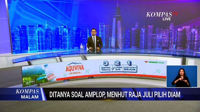 Menhut Raja Juli Pilih Diam saat Ditanya Wartawan soal Amplop Bupati Kuansing | KOMPAS MALAM