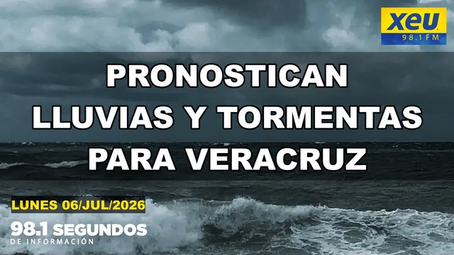 Pronostican lluvias y tormentas para Veracruz