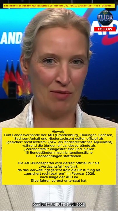 ALICE WEIDEL -  ANGST VOR HÖCKE