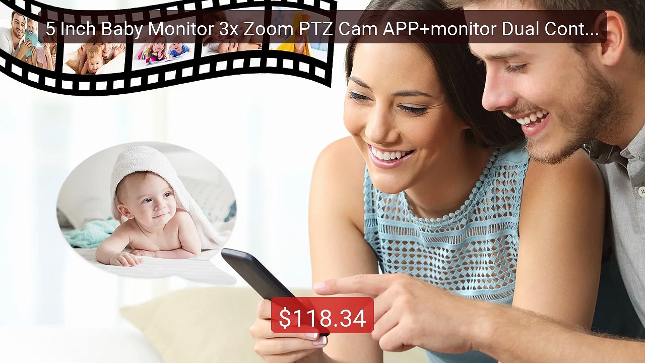 5 Inch Baby Monitor 3x Zoom PTZ Cam APP+monitor Dual Control W... -- Best Buy 2026 | Great Quality!