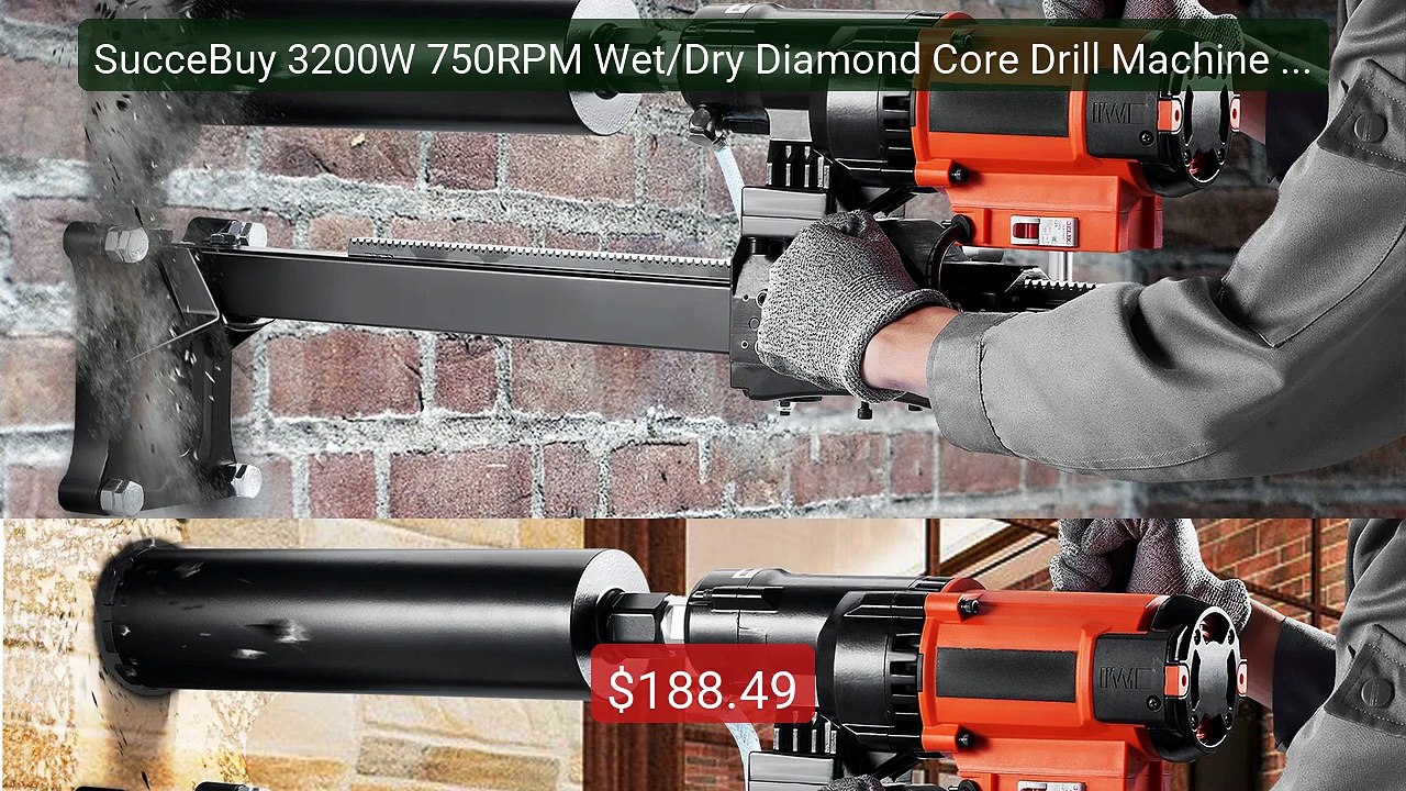 SucceBuy 3200W 750RPM Wet/Dry Diamond Core Drill Machine Concr... -- Hot Deal 2026 | Limited Offer!