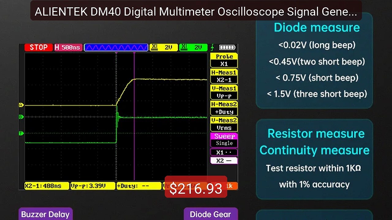 ALIENTEK DM40 Digital Multimeter Oscilloscope Signal Genera... -- Top Pick 2026 | Unbeatable Price!