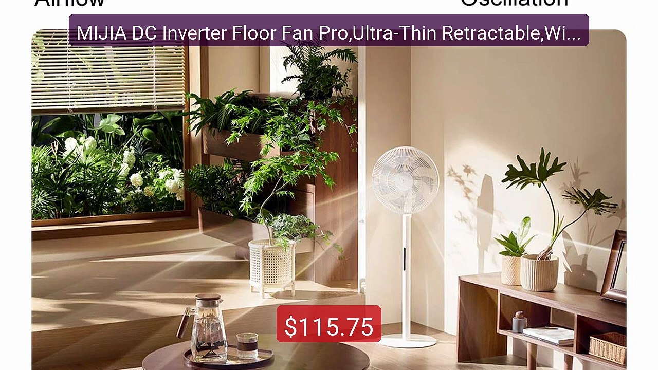 MIJIA DC Inverter Floor Fan Pro,Ultra-Thin Retractable,With Storag... -- Best Deal 2026 | Shop Now!