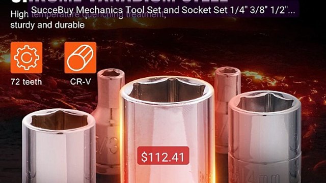 SucceBuy Mechanics Tool Set and Socket Set 1/4 3/8 1/2 Driv... Best Buy 2026 | Great Quality!