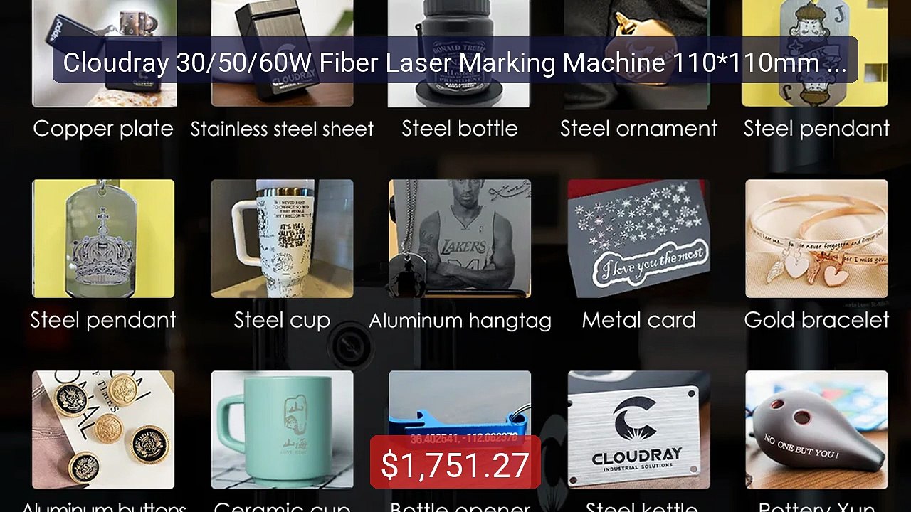 Cloudray 30/50/60W Fiber Laser Marking Machine 110*110mm Fo... -- Top Pick 2026 | Unbeatable Price!