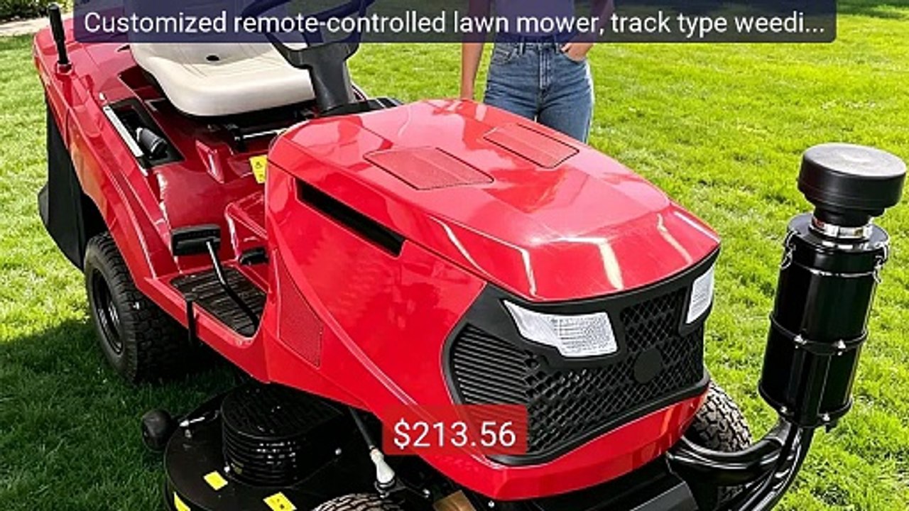 Customized remote-controlled lawn mower, track type weeding machin... -- Best Deal 2026 | Shop Now!