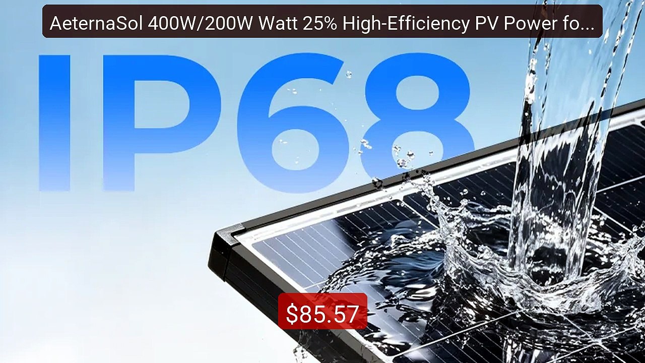 AeternaSol 400W/200W Watt 25% High-Efficiency PV Power for Ho... -- Amazing Value 2026 | Must Have!