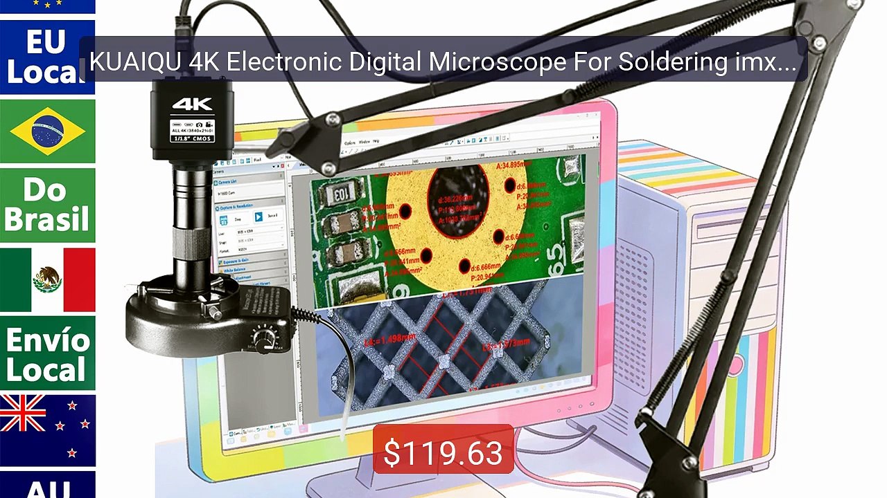 KUAIQU 4K Electronic Digital Microscope For Soldering imx678 imx415... -- Top Rated 2026 | Buy Now!