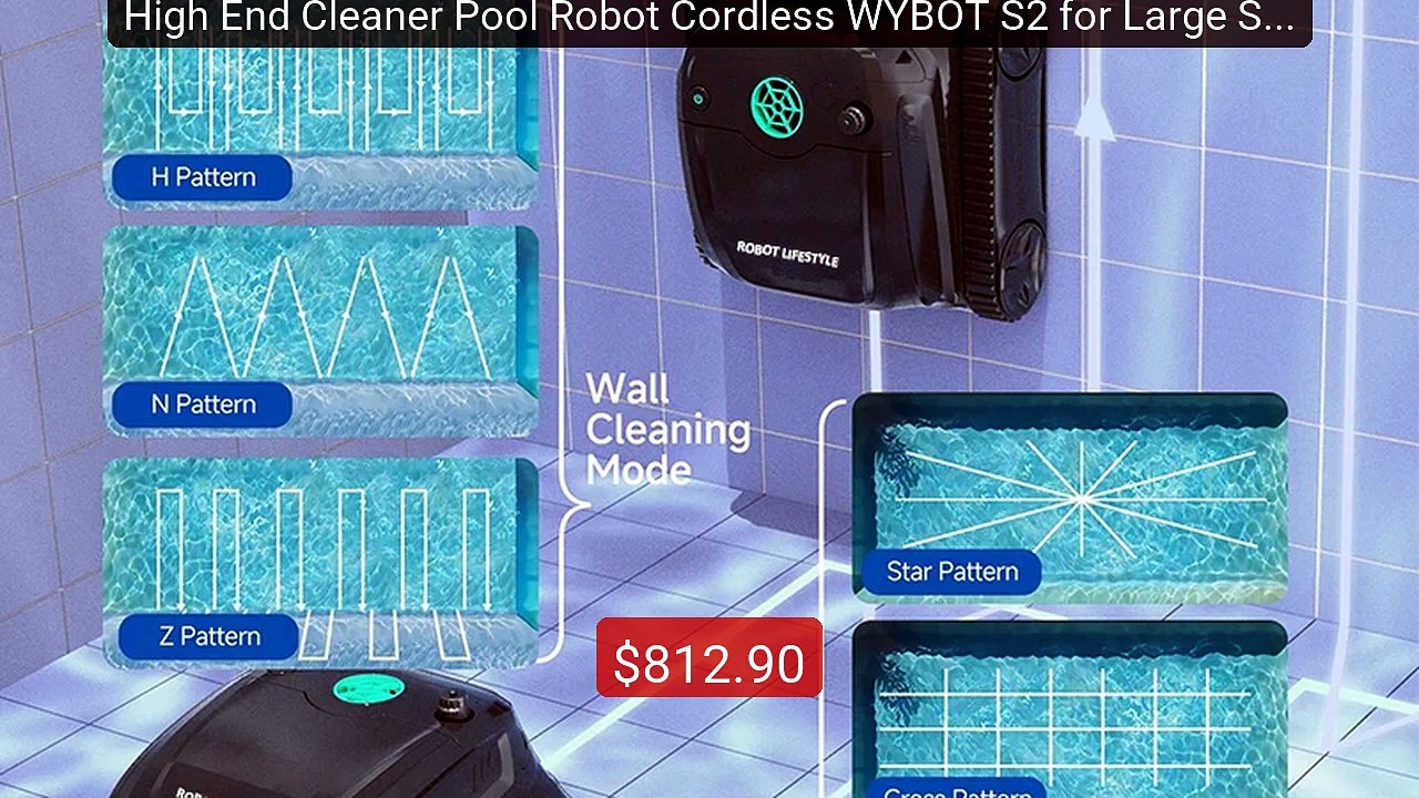 High End Cleaner Pool Robot Cordless WYBOT S2 f...
