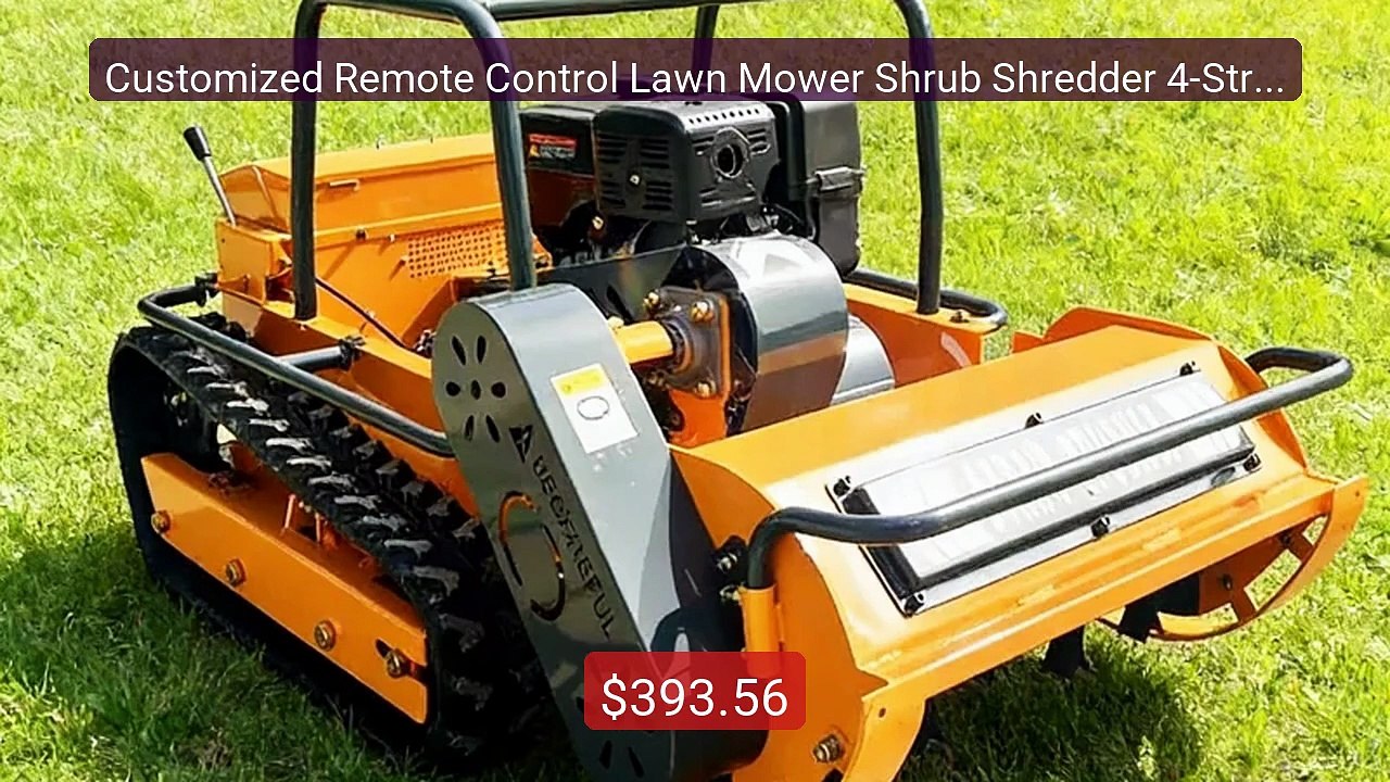 Customized Remote Control Lawn Mower Shrub Shredder 4-Stroke ... -- Amazing Value 2026 | Must Have!