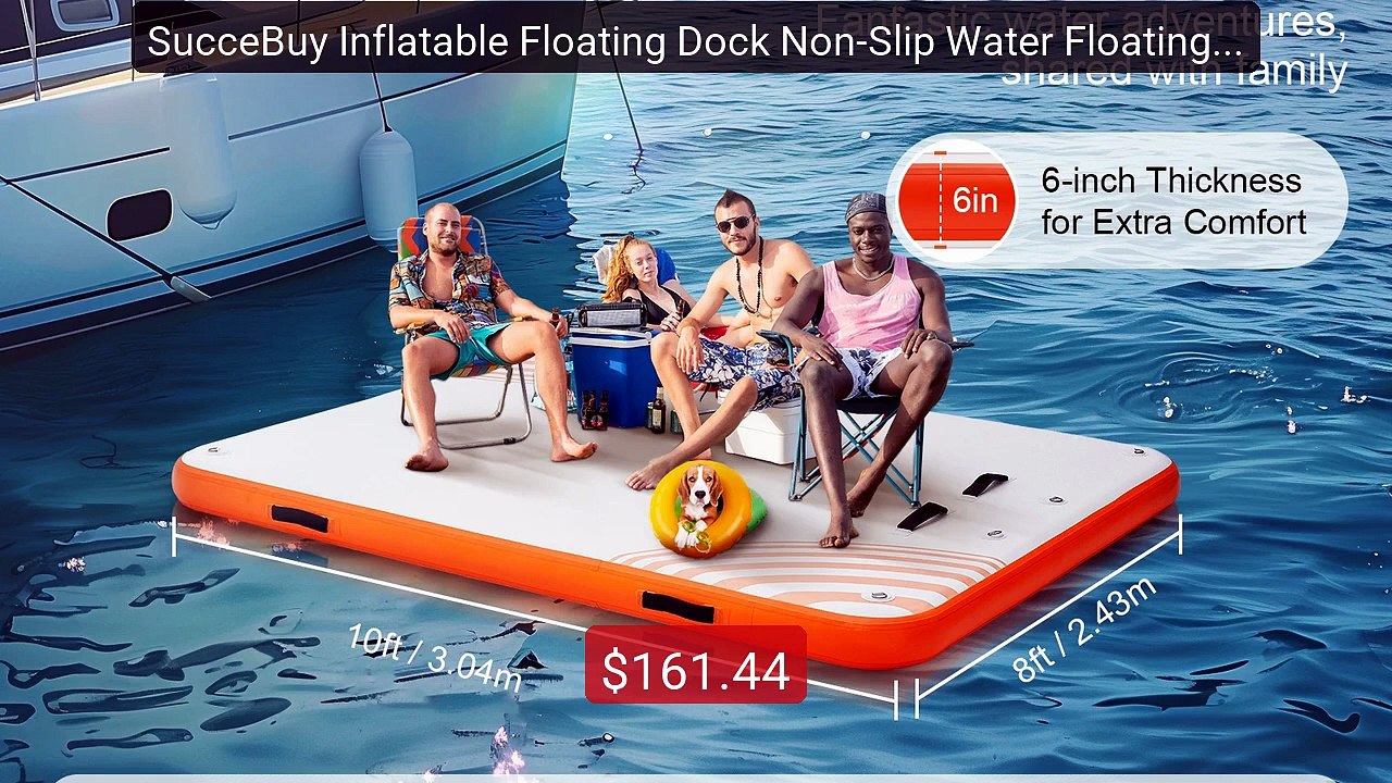 SucceBuy Inflatable Floating Dock Non-Slip Water Floating D... -- Top Pick 2026 | Unbeatable Price!