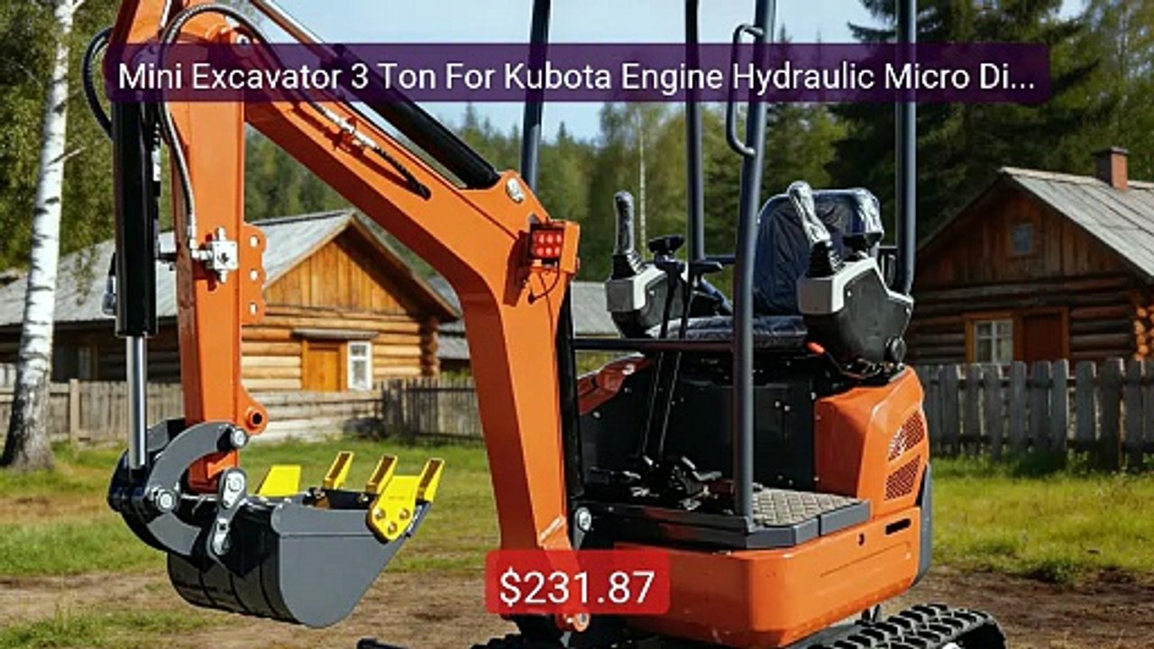 Mini Excavator 3 Ton For Kubota Engine Hydraulic Micro Digger ... -- Hot Deal 2026 | Limited Offer!