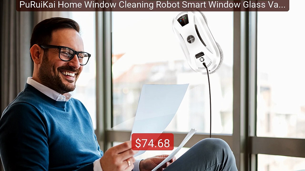 PuRuiKai Home Window Cleaning Robot Smart Window Glass Vacuum ... -- Best Buy 2026 | Great Quality!