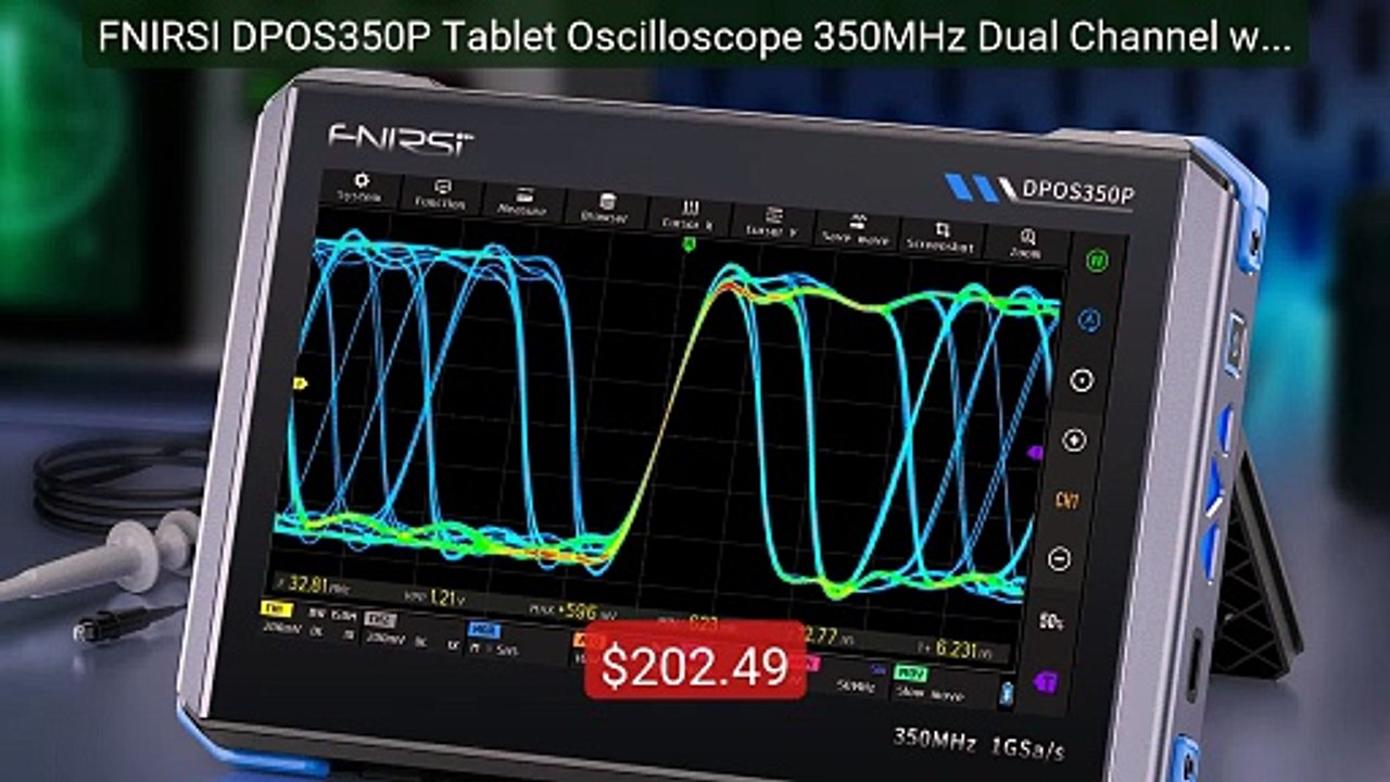 FNIRSI DPOS350P Tablet Oscilloscope 350MHz Dual Channel with S... -- Best Buy 2026 | Great Quality!