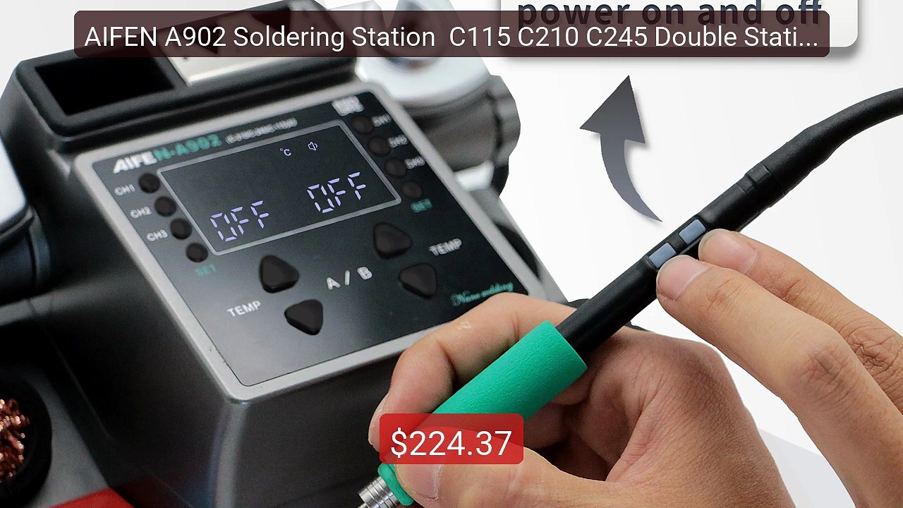 AIFEN A902 Soldering Station  C115 C210 C245 Double Station We... -- Hot Deal 2026 | Limited Offer!