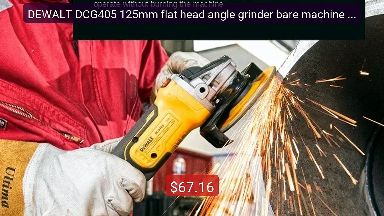 DEWALT DCG405 125mm flat head angle grinder bare machine tool... -- Amazing Value 2026 | Must Have!