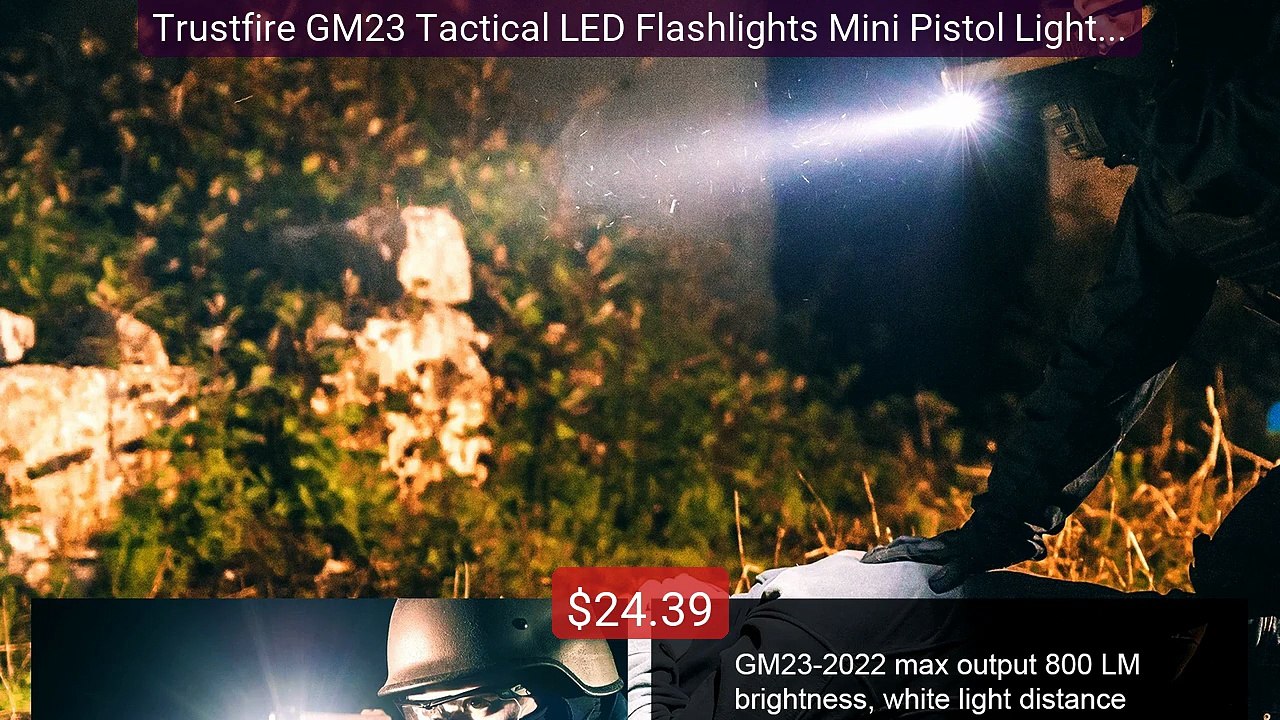 Trustfire GM23 Tactical LED Flashlights Mini Pistol Lights 800... -- Hot Deal 2026 | Limited Offer!