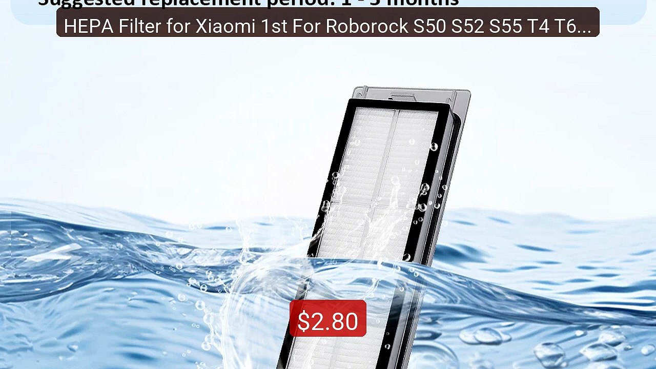 HEPA Filter for Xiaomi 1st For Roborock S50 S52 S55 T4 T6 T... -- Top Pick 2026 | Unbeatable Price!