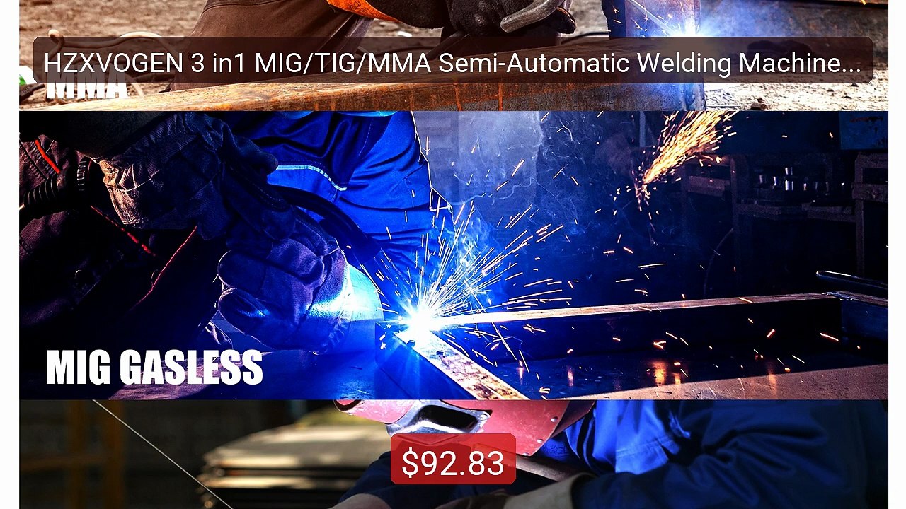 HZXVOGEN 3 in1 MIG/TIG/MMA Semi-Automatic Welding Machine HVM2... -- Hot Deal 2026 | Limited Offer!