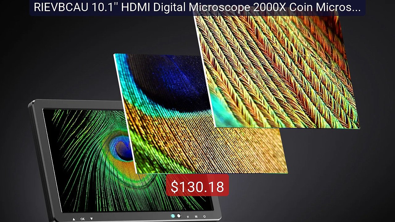 RIEVBCAU 10.1'' HDMI Digital Microscope 2000X Coin Microscope ... -- Hot Deal 2026 | Limited Offer!