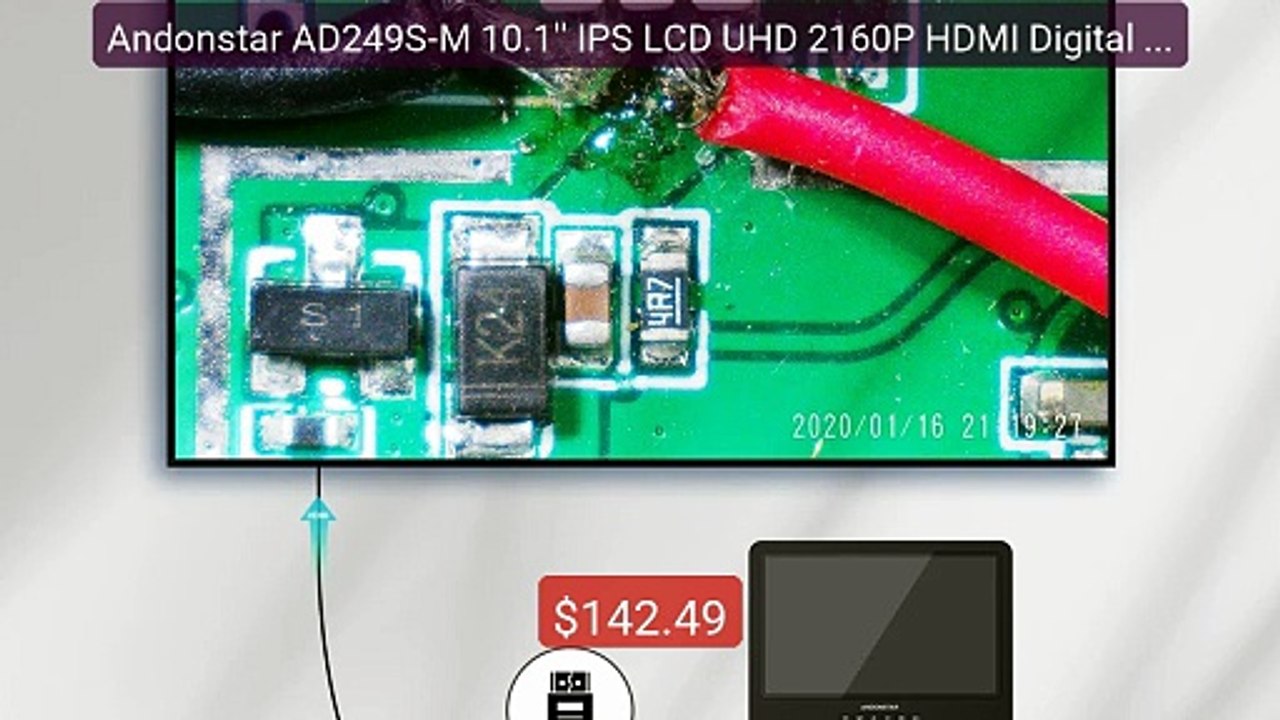 Andonstar AD249S-M 10.1'' IPS LCD UHD 2160P HDMI Digital Mi... -- Top Pick 2026 | Unbeatable Price!