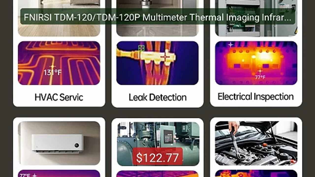 FNIRSI TDM-120/TDM-120P Multimeter Thermal Imaging Infrared Ca... -- Best Buy 2026 | Great Quality!
