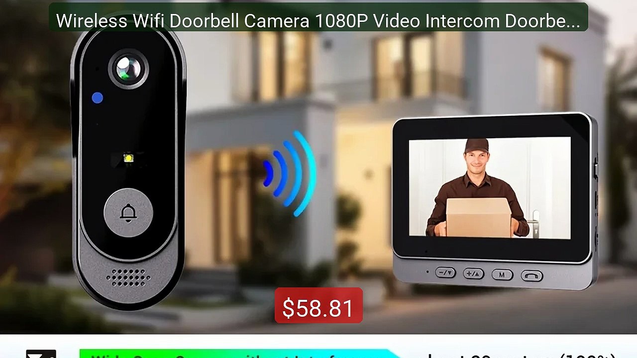Wireless Wifi Doorbell Camera 1080P Video Intercom Doorbell Waterp... -- Best Deal 2026 | Shop Now!