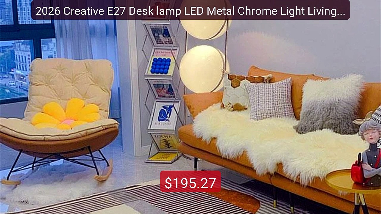 2026 Creative E27 Desk lamp LED Metal Chrome Light Living Room Hot... -- Best Deal 2026 | Shop Now!