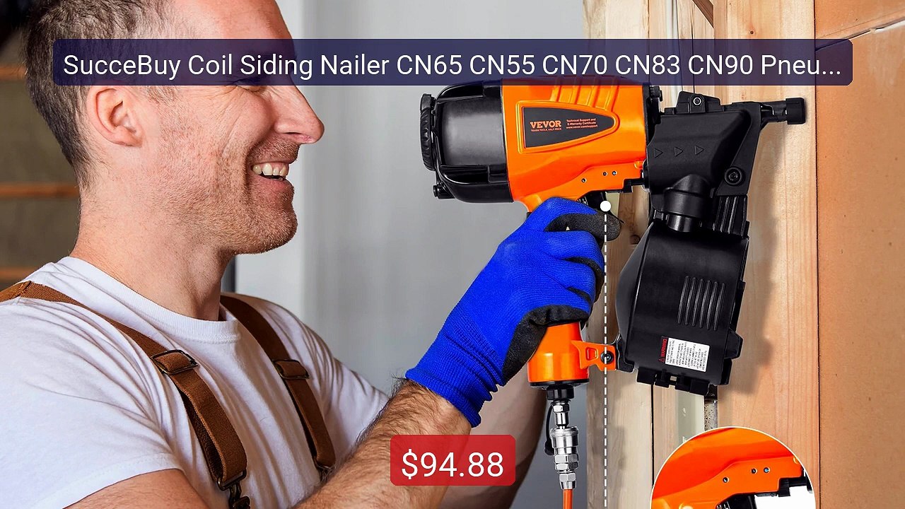 SucceBuy Coil Siding Nailer CN65 CN55 CN70 CN83 CN90 Pneumatic... -- Best Buy 2026 | Great Quality!