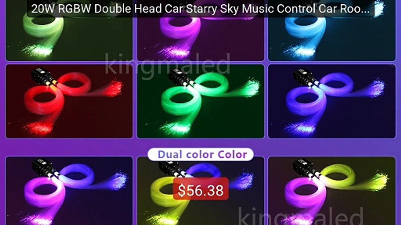 20W RGBW Double Head Car Starry Sky Music Control Car Roof Sta... -- Best Buy 2026 | Great Quality!