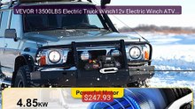 VEVOR 13500LBS Electric Truck Winch12v Electric Winch ATV Synt... -- Hot Deal 2026 | Limited Offer!