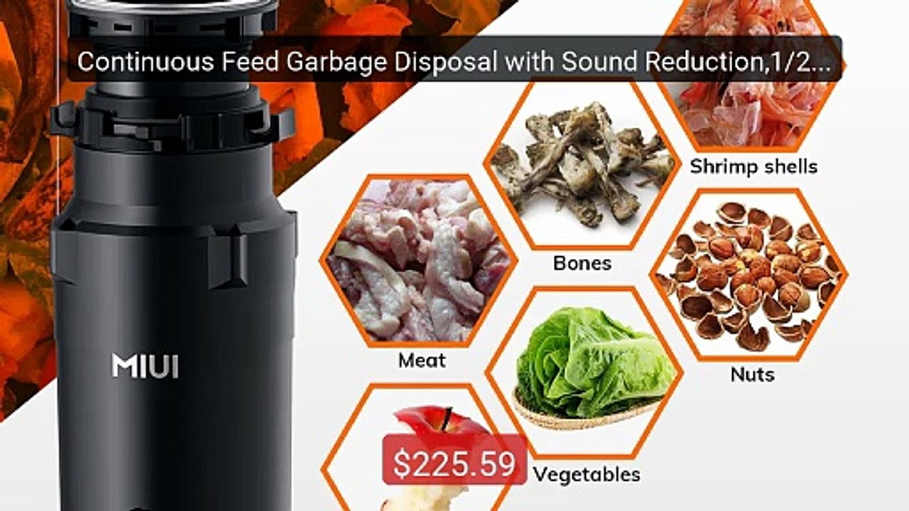 Continuous Feed Garbage Disposal with Sound Reduction,1/2 HP Stain... -- Best Deal 2026 | Shop Now!
