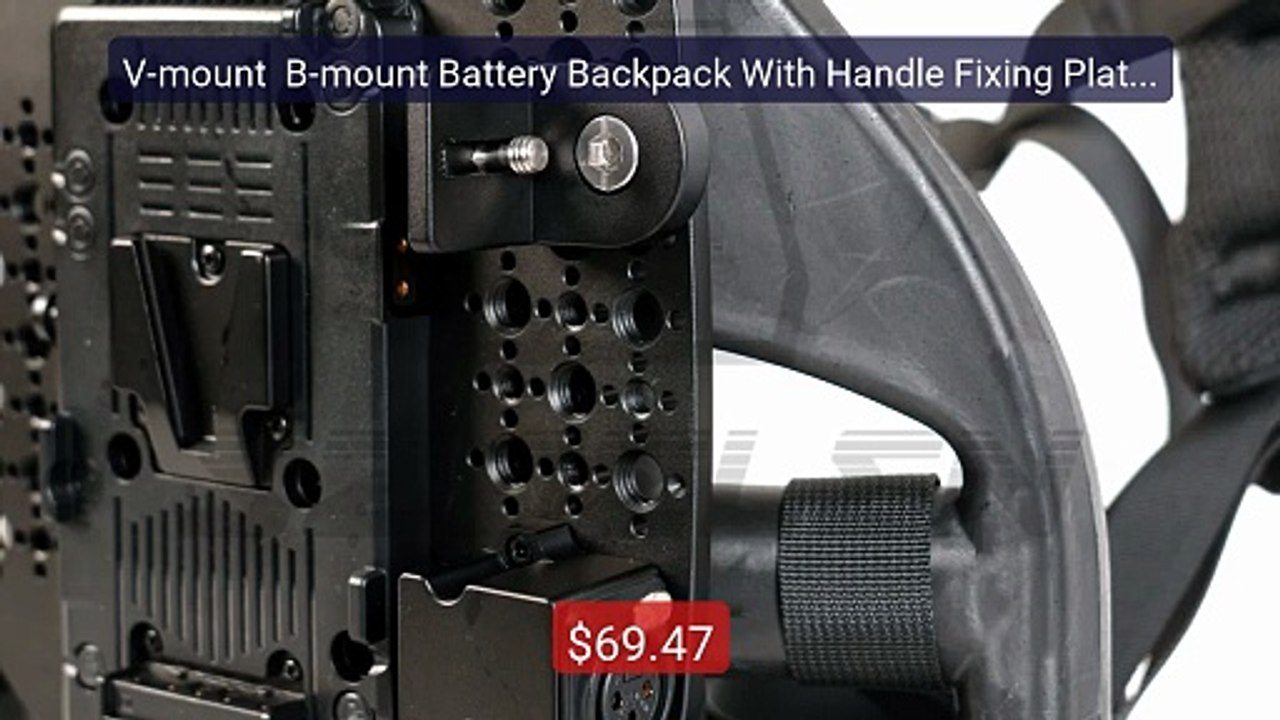 V-mount  B-mount Battery Backpack With Handle Fixing Plate XLR 3Pi... -- Best Deal 2026 | Shop Now!