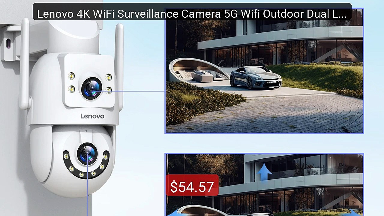 Lenovo 4K WiFi Surveillance Camera 5G Wifi Outdoor Dual Lens ... -- Amazing Value 2026 | Must Have!