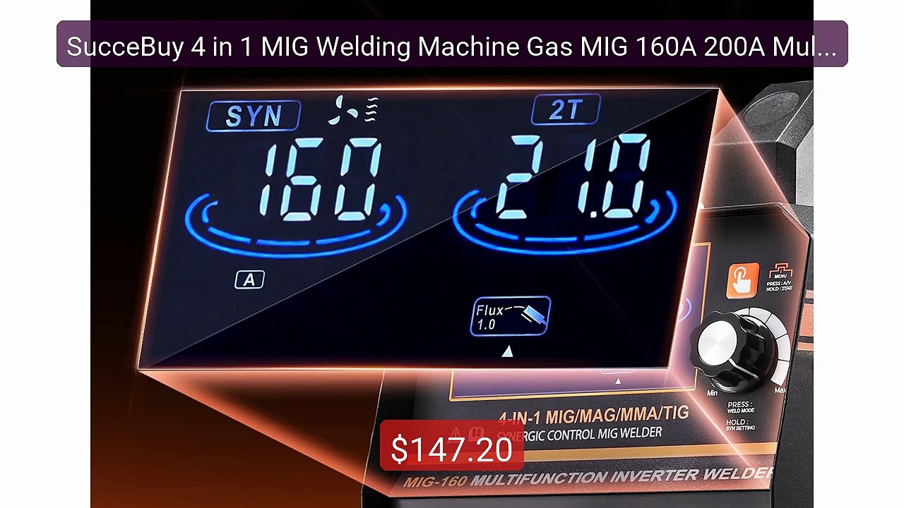 SucceBuy 4 in 1 MIG Welding Machine Gas MIG 160A 200A Multi-Process... -- Top Rated 2026 | Buy Now!