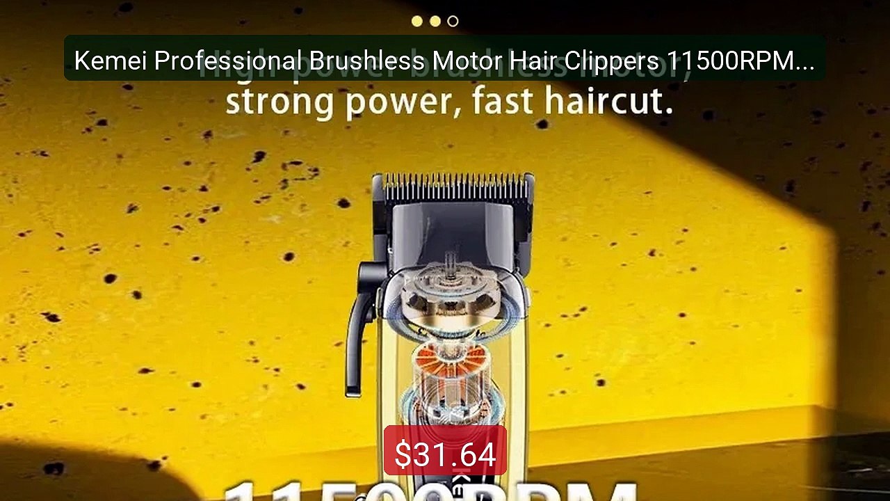 Kemei Professional Brushless Motor Hair Clippers 11500RPM C... -- Top Pick 2026 | Unbeatable Price!