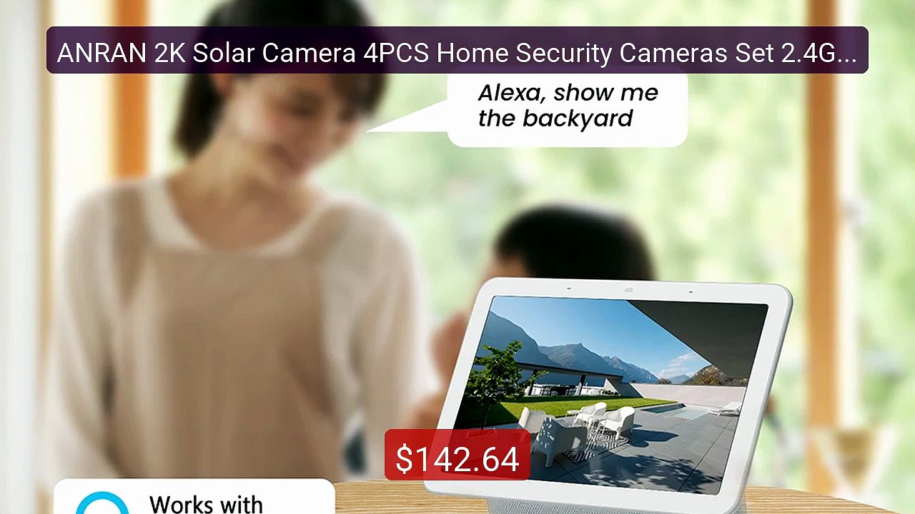 ANRAN 2K Solar Camera 4PCS Home Security Cameras Set 2.4G Wire... -- Hot Deal 2026 | Limited Offer!