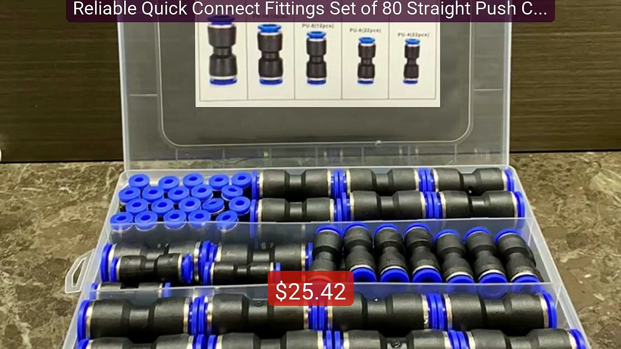 Reliable Quick Connect Fittings Set of 80 Straight Push Connectors... -- Best Deal 2026 | Shop Now!