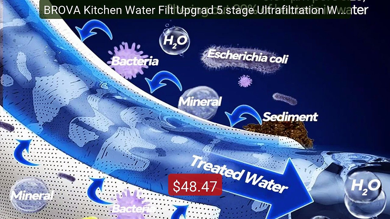 BROVA Kitchen Water Filt Upgrad 5 stage Ultrafiltration Water Purif... -- Top Rated 2026 | Buy Now!