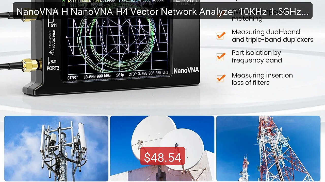 NanoVNA-H NanoVNA-H4 Vector Network Analyzer 10KHz-1.5GHz MF H... -- Hot Deal 2026 | Limited Offer!