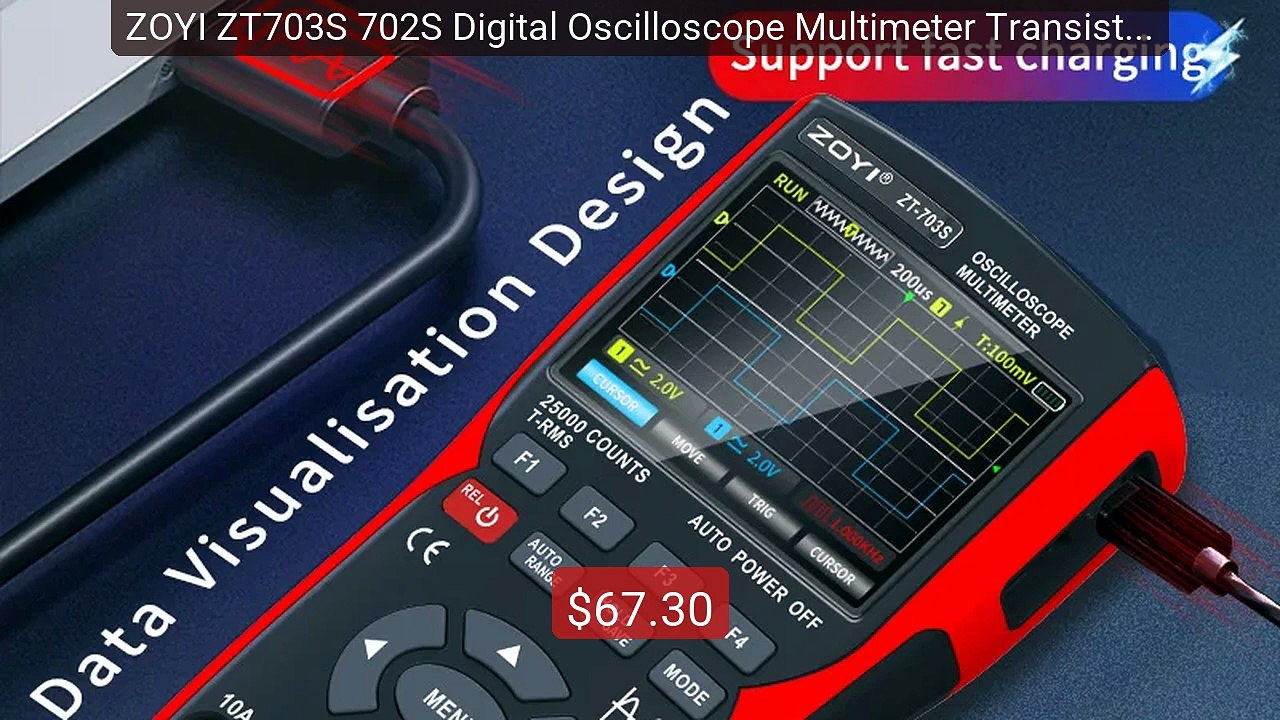 ZOYI ZT703S 702S Digital Oscilloscope Multimeter Transistor T... -- Amazing Value 2026 | Must Have!