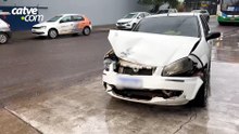 Mulher fica ferida em acidente entre Ford Ka e Fiat Siena em Cascavel