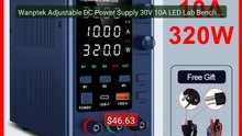 Wanptek Adjustable DC Power Supply 30V 10A LED Lab Bench Po... -- Top Pick 2026 | Unbeatable Price!