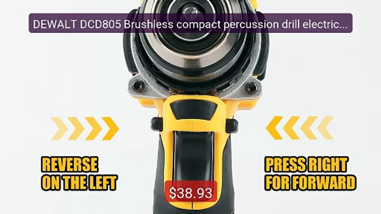 DEWALT DCD805 Brushless compact percussion drill electric d... -- Top Pick 2026 | Unbeatable Price!