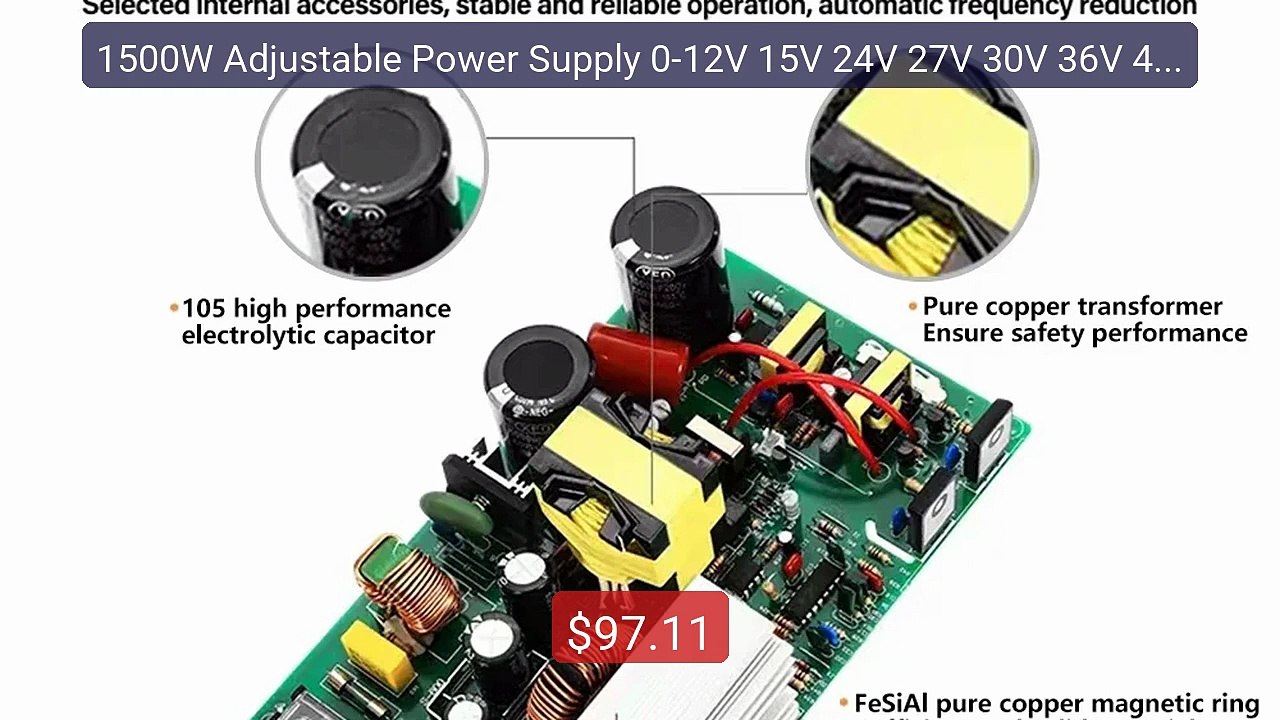 1500W Adjustable Power Supply 0-12V 15V 24V 27V 30V 36V 48V 60... -- Best Buy 2026 | Great Quality!
